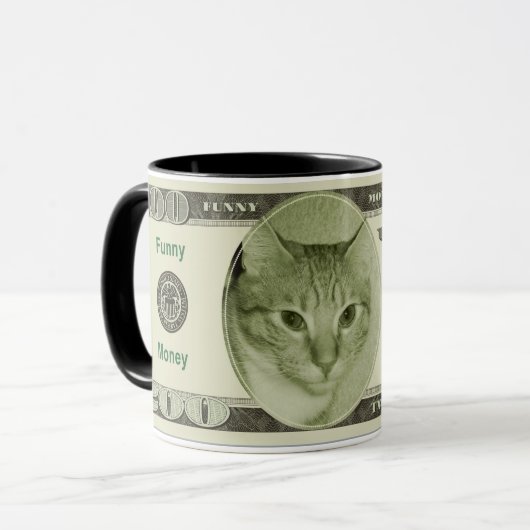 Funny Money Tasse (Vorderseite Links)
