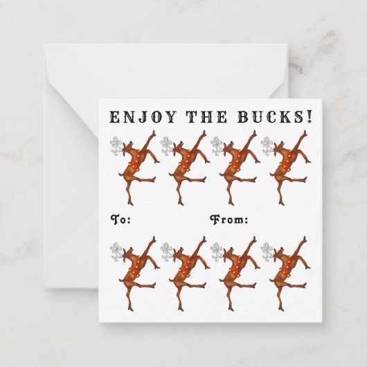 Funny Money Weihnachtskarten Mitteilungskarte (Vorderseite)