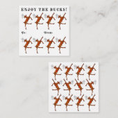 Funny Money Weihnachtskarten Mitteilungskarte (Vorne/Hinten)