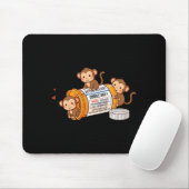 Funny Monkey Anti Depressant Zoo Boys Girls Kids P Mousepad (Mit Mouse)