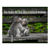 Funny Monkey Ape Gorilla Nemes mit Lustigen Sprüch Poster (Vorderseite)