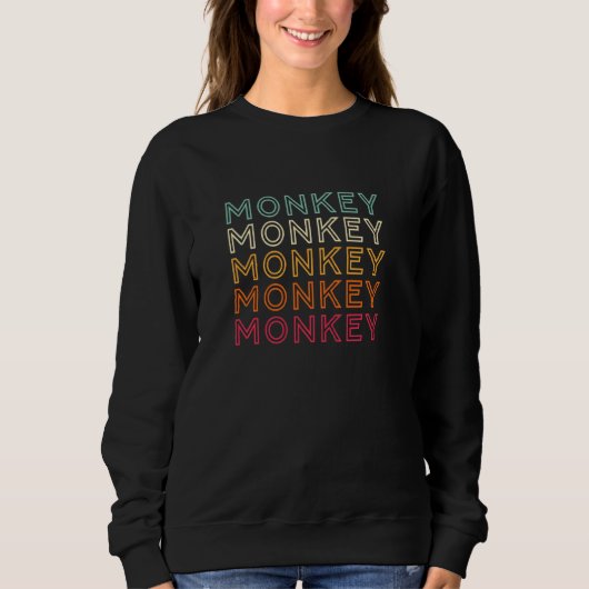 Funny Monkey Ape Parco Tassino Sweatshirt (Vorderseite)