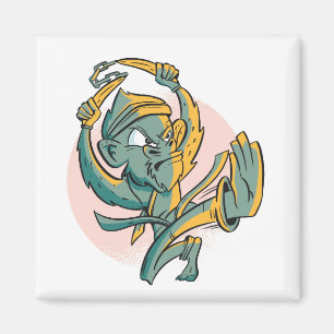 Funny Monkey Banana Fighter Magnet