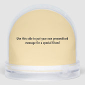 Funny Monkey Banana Spaß Schneekugeln (Rückseite)