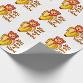 Funny Monkey Banane Sie sind irgendwie komisch Geschenkpapier (Ecke)