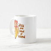 Funny Monkey Banane Sie sind irgendwie komisch Kaffeetasse (Vorderseite Links)