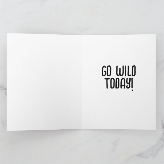 FUNNY MONKEY BIRTHDAY GREETING CARD KARTE (Innenseite)