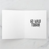 FUNNY MONKEY BIRTHDAY GREETING CARD KARTE (Innenseite)