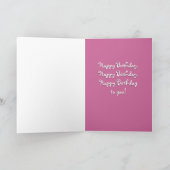 Funny Monkey Birthday Karte (Innenseite)