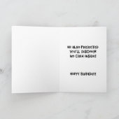 Funny Monkey Birthday Karte (Innenseite)