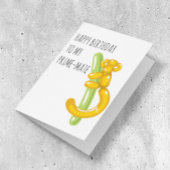 Funny Monkey Birthday Premierminister Partner Karte