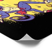 Funny Monkey Bouldering And Rock Climbing  Poster (Ecke)