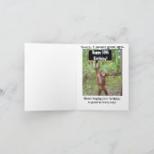 Funny Monkey Business 50. Geburtstag Karte (Innenseite)