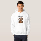 Funny Monkey Cartoon Hoodie (Vorne ganz)
