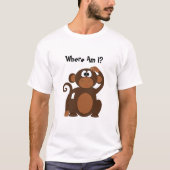 Funny Monkey Cartoon T-Shirt (Vorderseite)