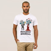 Funny monkey couple valentine's day T-Shirt (Vorne ganz)