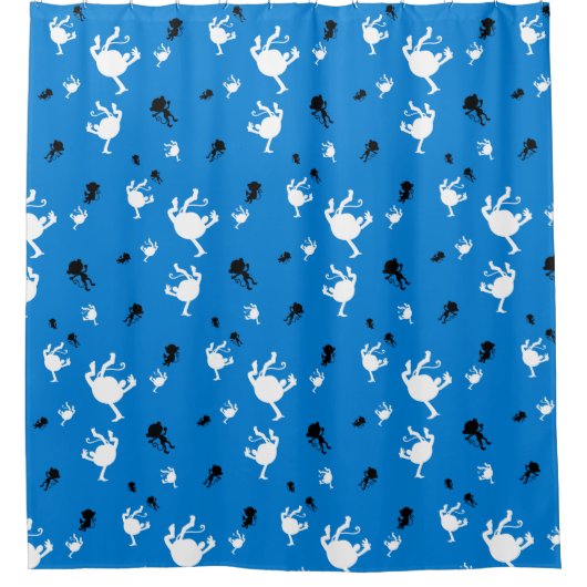 Funny Monkey Duschvorhang - Quirky Schimpanse (Vorderseite)