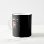 Funny Monkey Face Chimpanzee Kaffeetasse (Vorderseite Links)