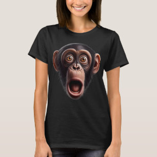 Funny Monkey Face Schimpanse T-Shirt