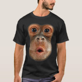 Funny Monkey Face Virgin Meme Art T-Shirt (Vorderseite)