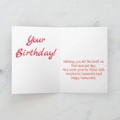 Funny Monkey Geburtstag Karte (Innenseite)