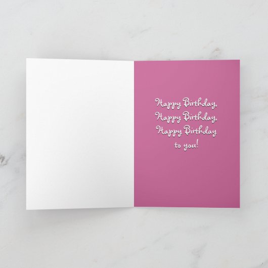 Funny Monkey Geburtstagskarte Karte (Innenseite)