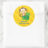Funny Monkey im Dschungel Personalisierter Sticker (Tasche)