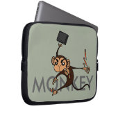 FUNNY MONKEY LAPTOP SLEEVE (Vorne Rechts)