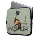 FUNNY MONKEY LAPTOP SLEEVE (Vorderseite Links)