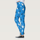 Funny Monkey Leggings - Spielvolles Primat Print Y (Links)
