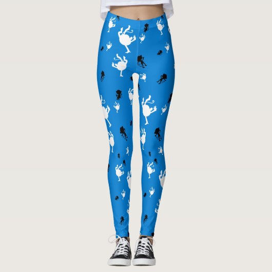 Funny Monkey Leggings - Spielvolles Primat Print Y (Vorderseite)