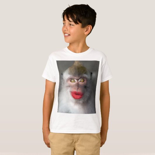 funny monkey lips  T-Shirt (Vorne ganz)
