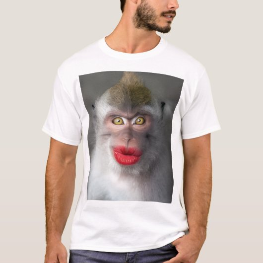 funny monkey lips T-Shirt (Vorderseite)