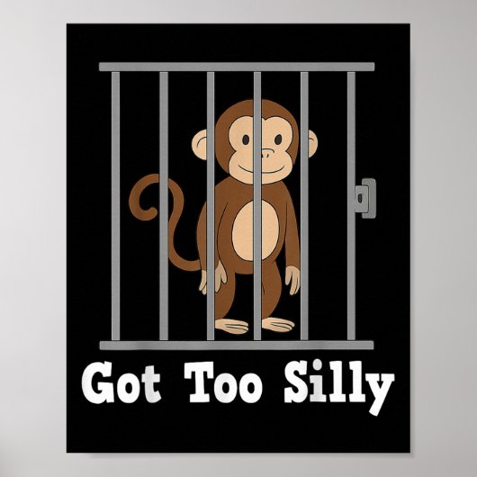 Funny Monkey Meme Got zu Albernen Spaß Männer Frau Poster (Vorne)