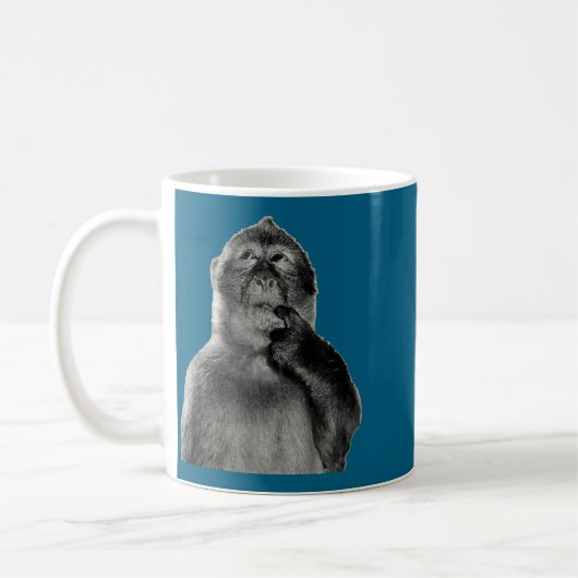 Funny Monkey Meme With Retro Odore Humor Art Style Kaffeetasse (Links)