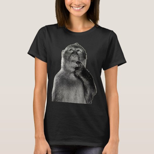 Funny Monkey Meme With Retro Odore Humor Art Style T-Shirt (Vorderseite)
