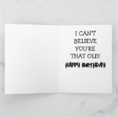 FUNNY MONKEY MILESTONE OLDE BIRTHDAY GREETING CARD KARTE (Innenseite)