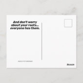 Funny Monkey mit einem schlechten Haar Cut Shelter Postkarte (Rückseite)