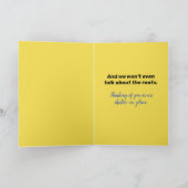 Funny Monkey mit einem schlechten Hair Cut Shelter Karte (Innenseite)