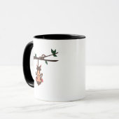 Funny Monkey Muster Kaffeekuchen Tasse (Vorderseite Links)