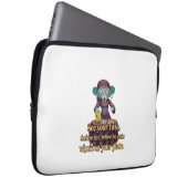 Funny Monkey Mystic Laptopschutzhülle (Vorne Rechts)