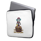 Funny Monkey Mystic Laptopschutzhülle (Vorderseite Links)