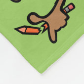 FUNNY MONKEY PERSONALISIERT FLEECE BLANKET (Ecke)