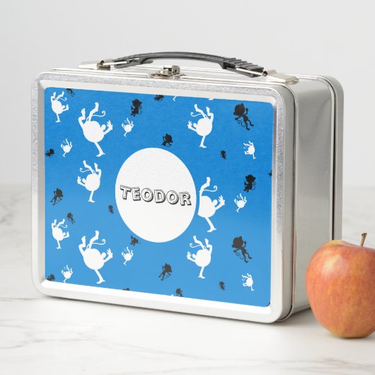Funny Monkey Personalisiert Metal Lunch Box (Beispiel)