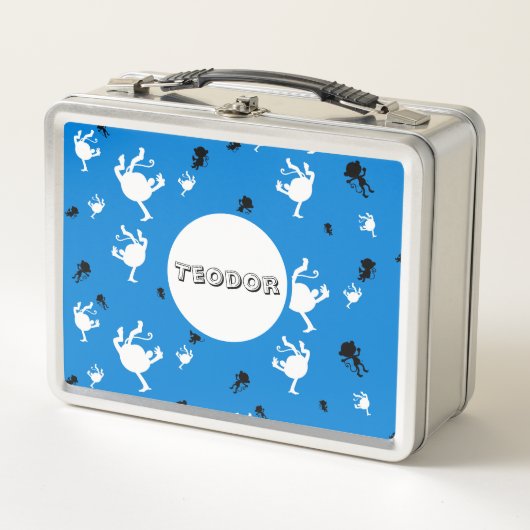 Funny Monkey Personalisiert Metal Lunch Box (Vorderseite)