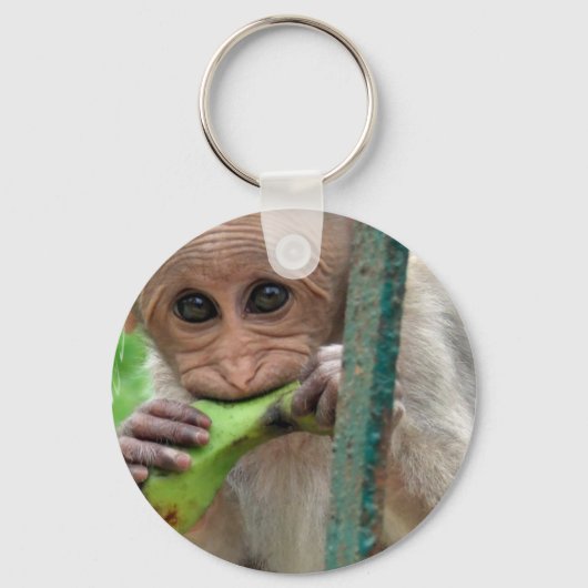 Funny Monkey Picture Schlüsselanhänger (Vorderseite)