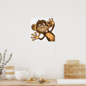 Funny Monkey Poster (Küche)
