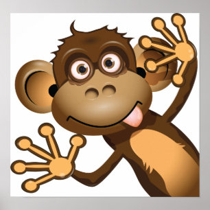 Funny Monkey Poster