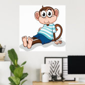 Funny Monkey Poster (Heimbüro)