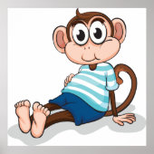 Funny Monkey Poster (Vorne)